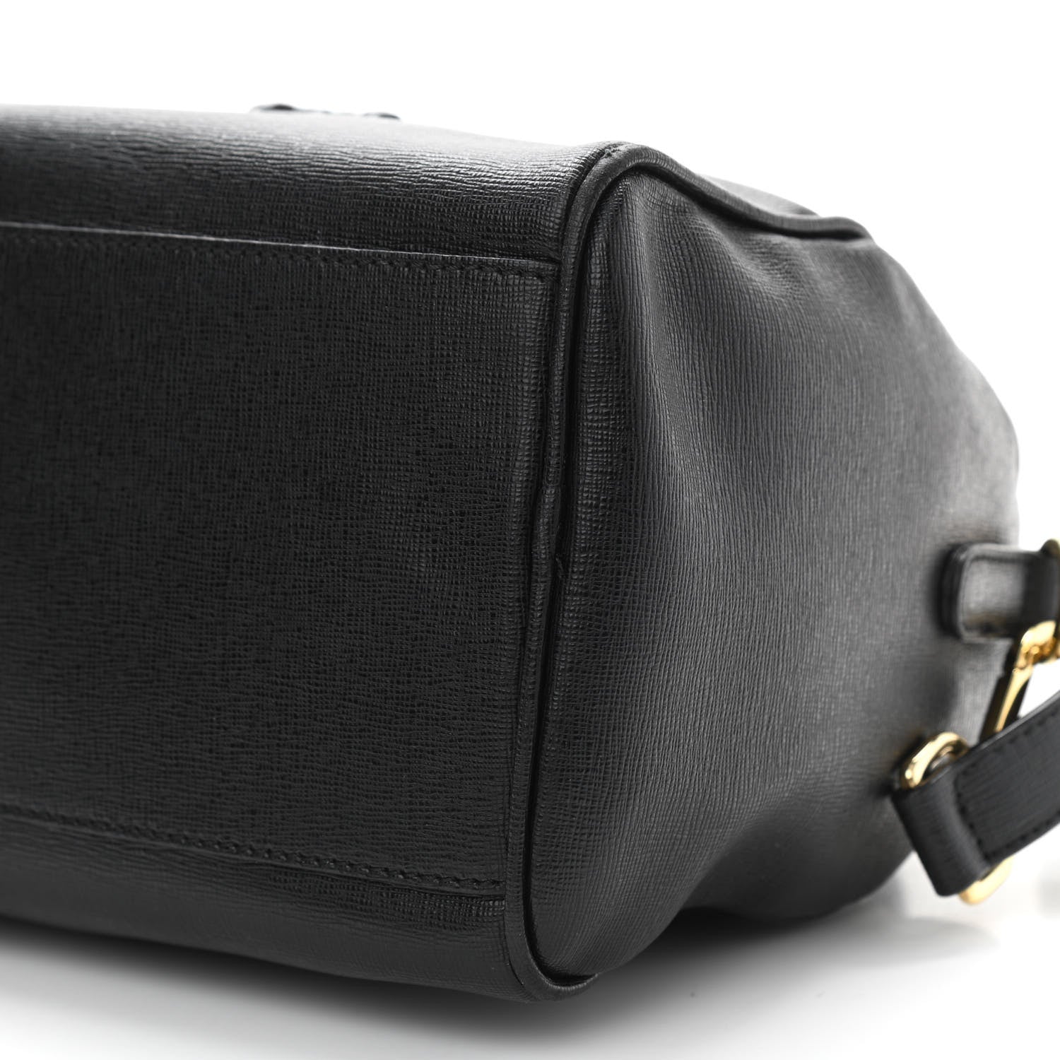 Versace Saffiano Calfskin Palazzo Duffle Bag Black 10 of 16