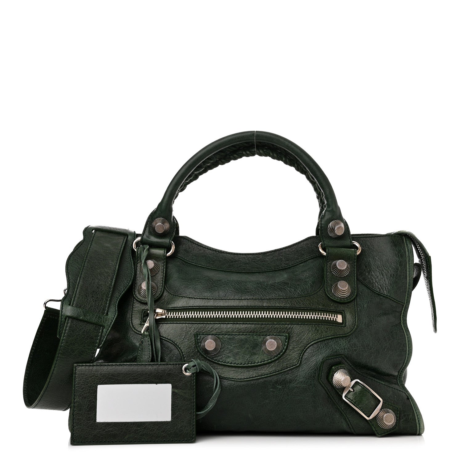 Balenciaga Agneau Giant 21 Silver Hardware City Evergreen 1 of 18