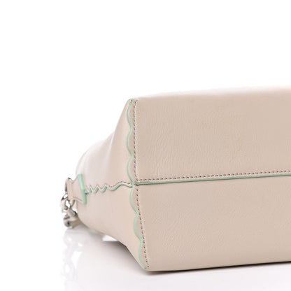 Fendi Vitello Dolce Scalloped Studded Medium By The Way Boston Bag Latte 16 of 18