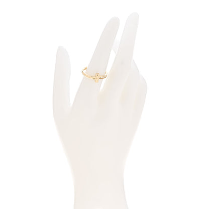Tiffany 18K Yellow Gold Diamond T T1 Ring 54 7 2 of 5