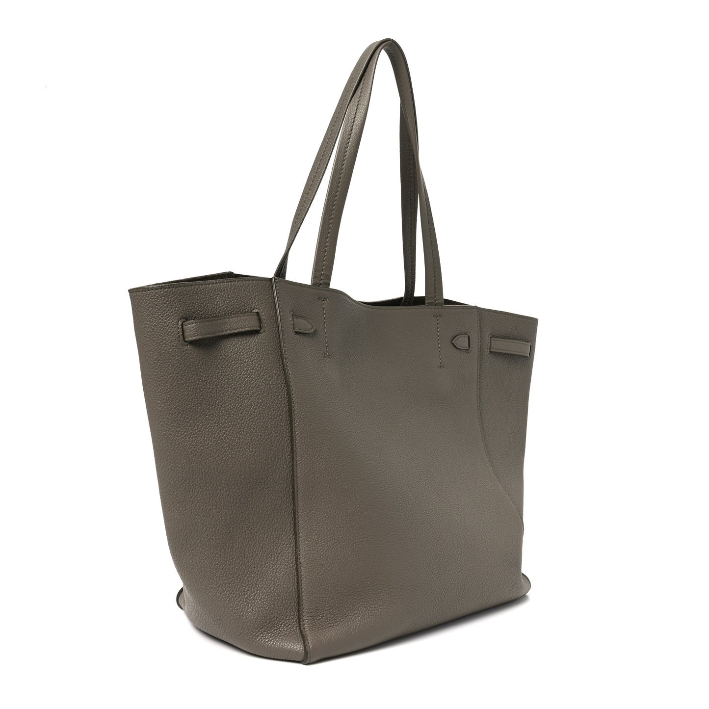 Soft Grained Calfskin Small Belt Cabas Phantom Taupe