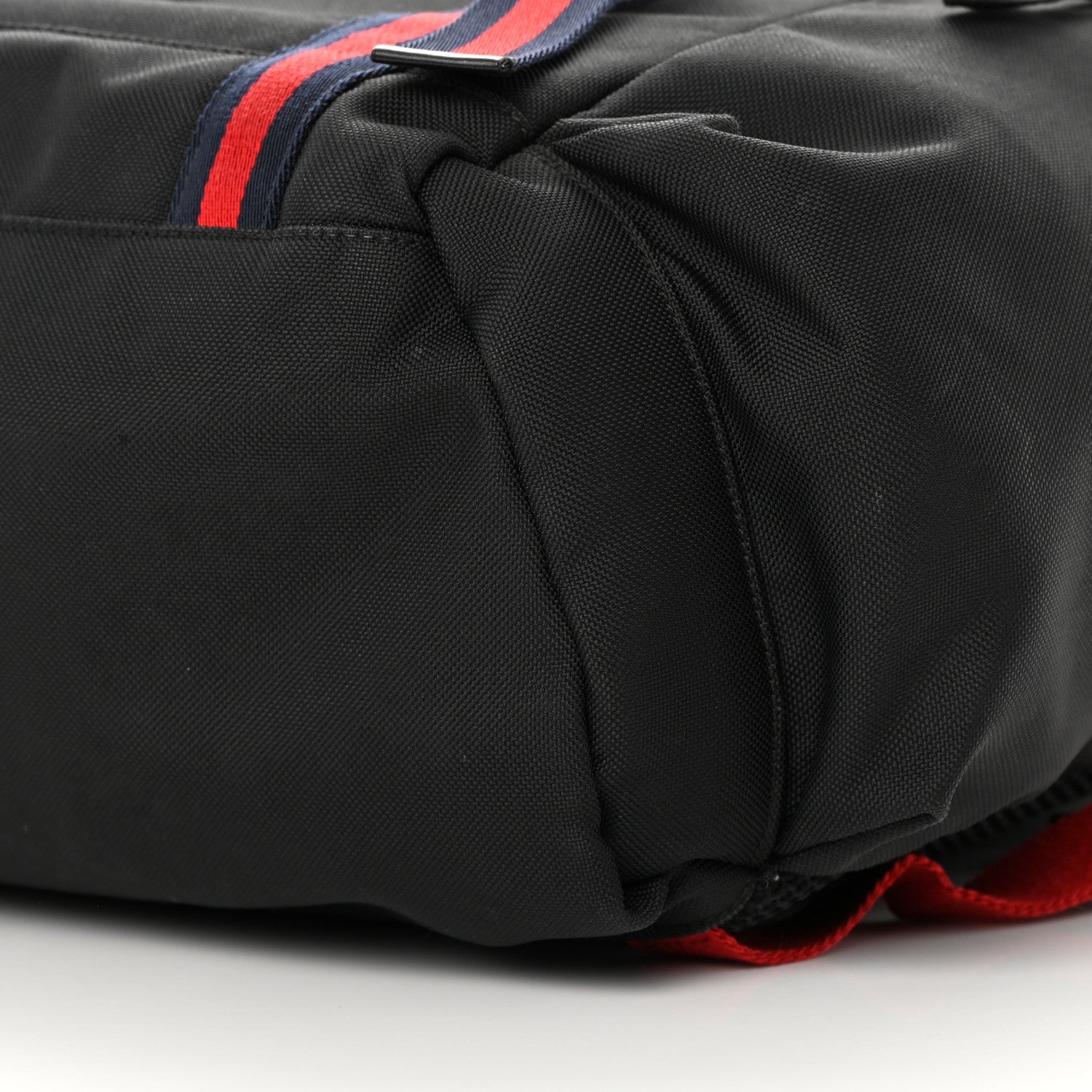 Gucci Techno Canvas Web Double Buckle Backpack Black 10 of 15