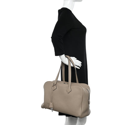 Hermes Taurillon Clemence Victoria II 35 Gris Tourterelle 2 of 12