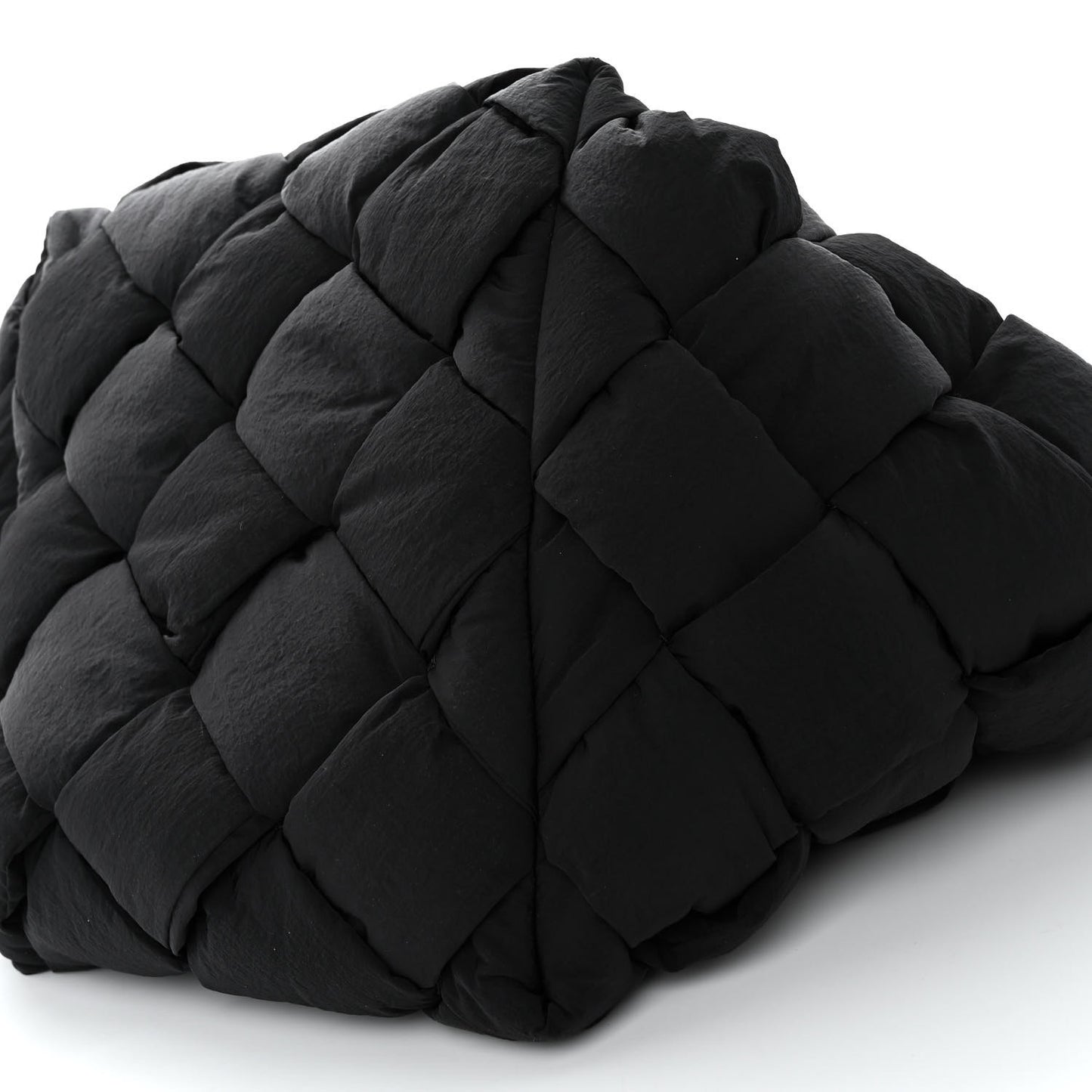 Nylon Intrecciato Padded Cassette Tote Thunder