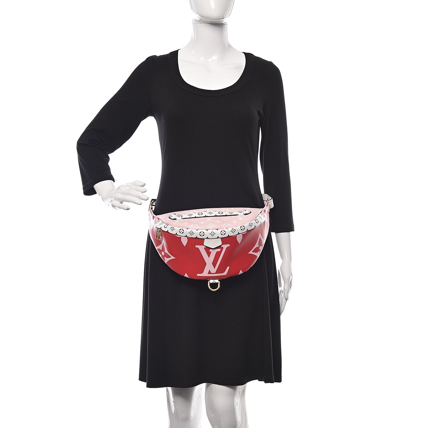 Louis Vuitton Monogram Giant Bumbag Rouge 2 of 8