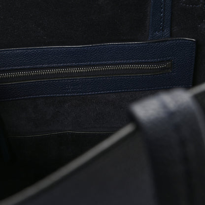 Celine Soft Grained Calfskin Small Belt Cabas Phantom Navy 6 of 14