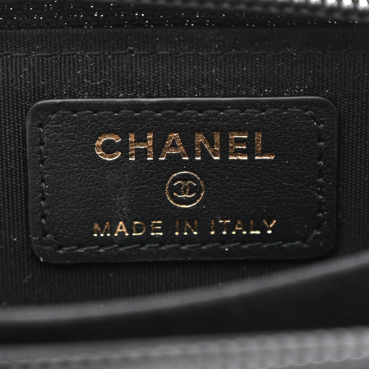 Chanel Caviar Quilted Boy Zip Around Coin Purse Wallet Black 6 of 8