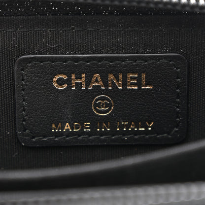 Chanel Caviar Quilted Boy Zip Around Coin Purse Wallet Black 6 of 8