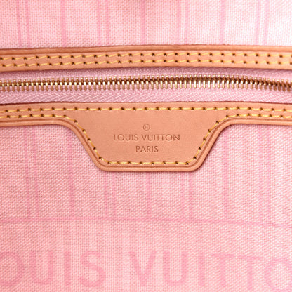 Louis Vuitton Damier Azur Neo Neverfull MM Rose Ballerine 6 of 11