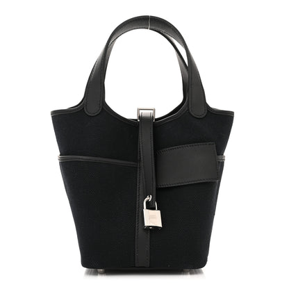Hermes Toile Goeland Swift Cargo Picotin Lock 18 Black 1 of 11