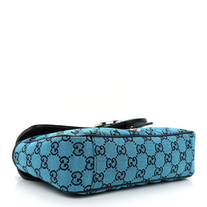 Gucci Monogram Multicolor Matelasse Diagonal Small GG Marmont Shoulder Bag Light Blue 4 of 8