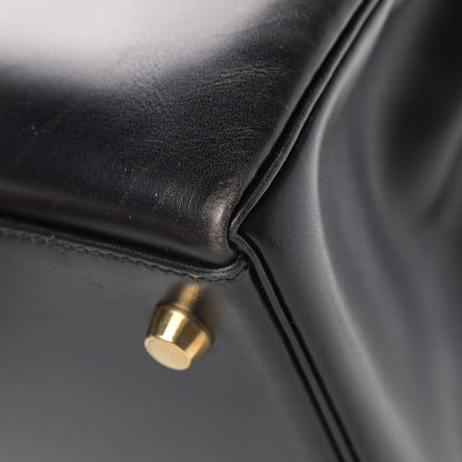 Hermes Box Kelly Retourne 35 Black 10 of 13