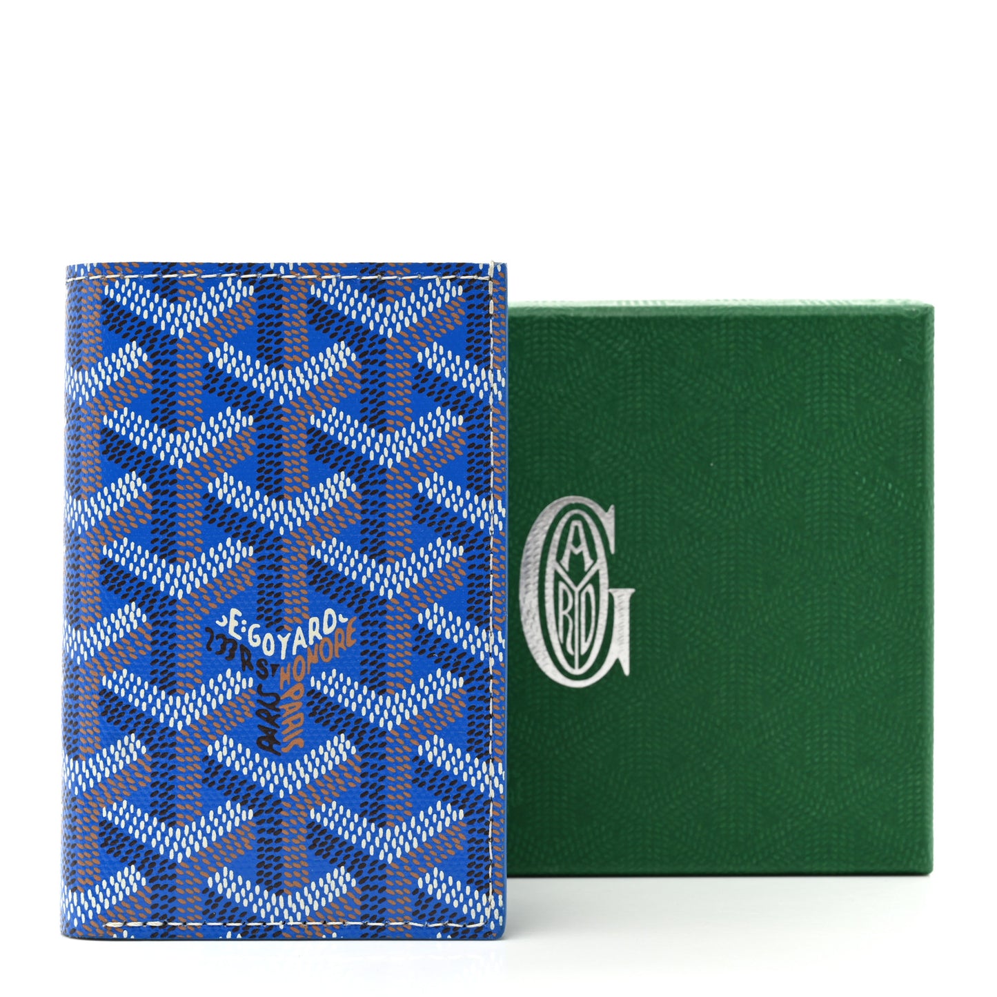 Goyardine Saint Pierre Card Holder Blue