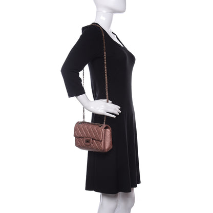 Chanel Metallic Grained Calfskin Quilted 2.55 Reissue Mini Flap Copper Pink 2 of 12