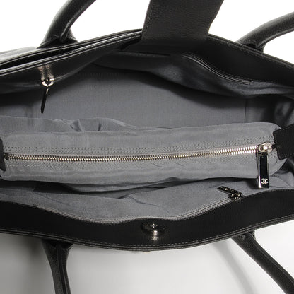 Chanel Calfskin Small Cerf Shopper Tote Dark Grey 5 of 7