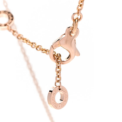 Bulgari 18K Rose Gold White Ceramic B.Zero1 Pendant Necklace 4 of 6