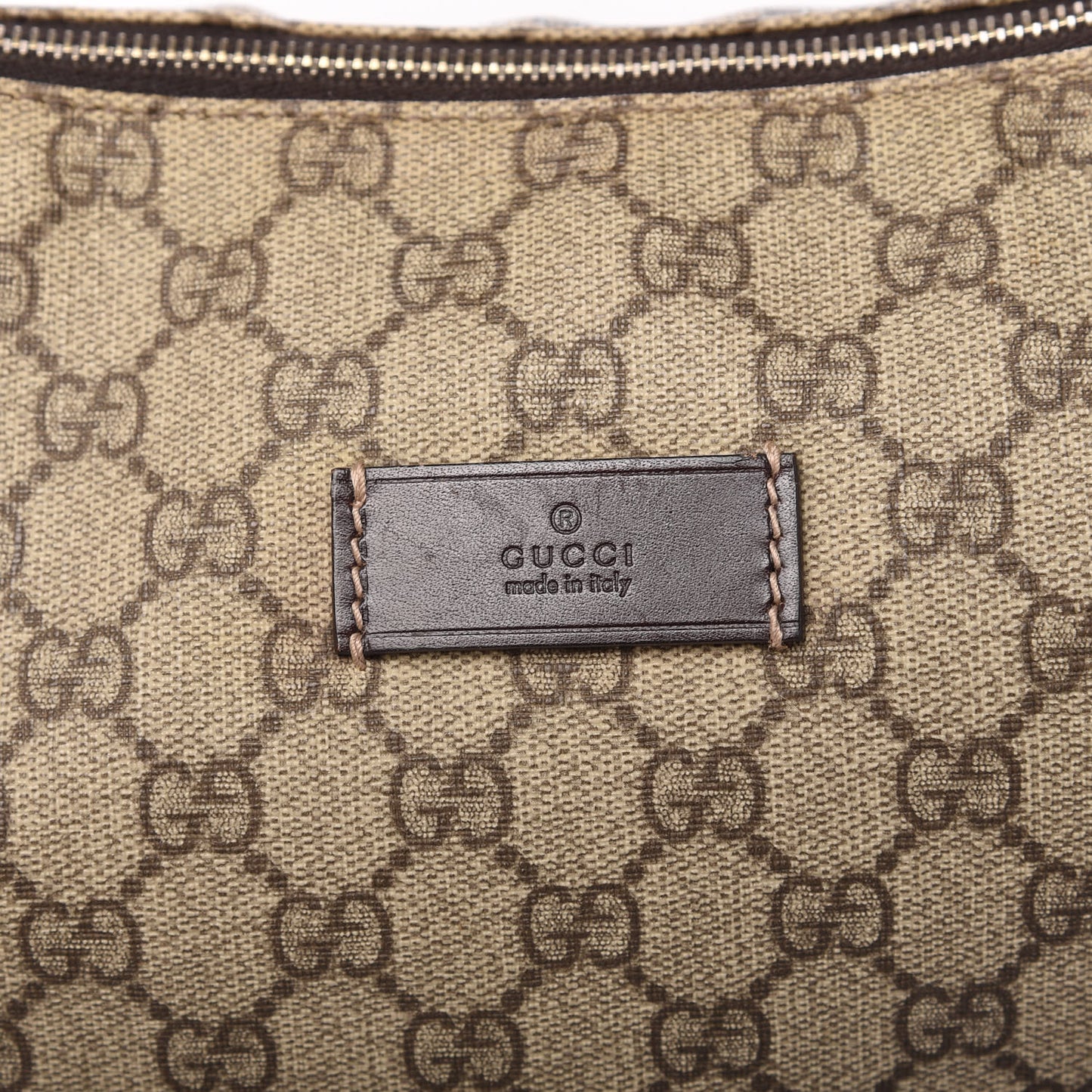GG Plus Monogram Diaper Messenger Bag Dark Brown