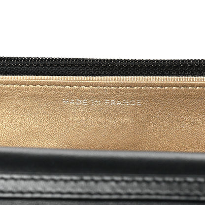 Chanel Lambskin Quilted CC Pearl Crush Wallet on Chain WOC Black 7 of 12