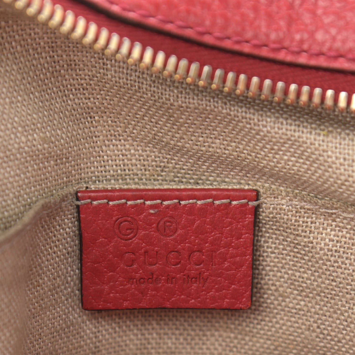 Gucci Monogram Mini Bree Messenger Bag Red 6 of 12