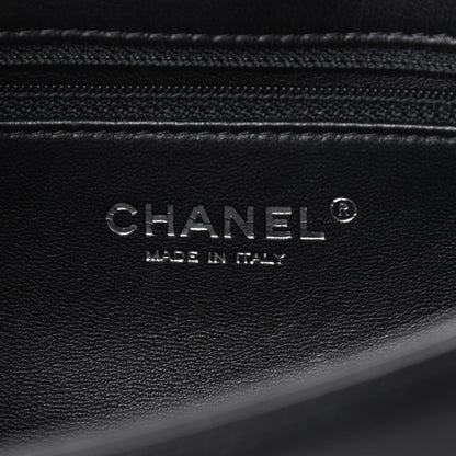 Chanel Shearling Lambskin Medium Chanel 100% Flap Black 6 of 14