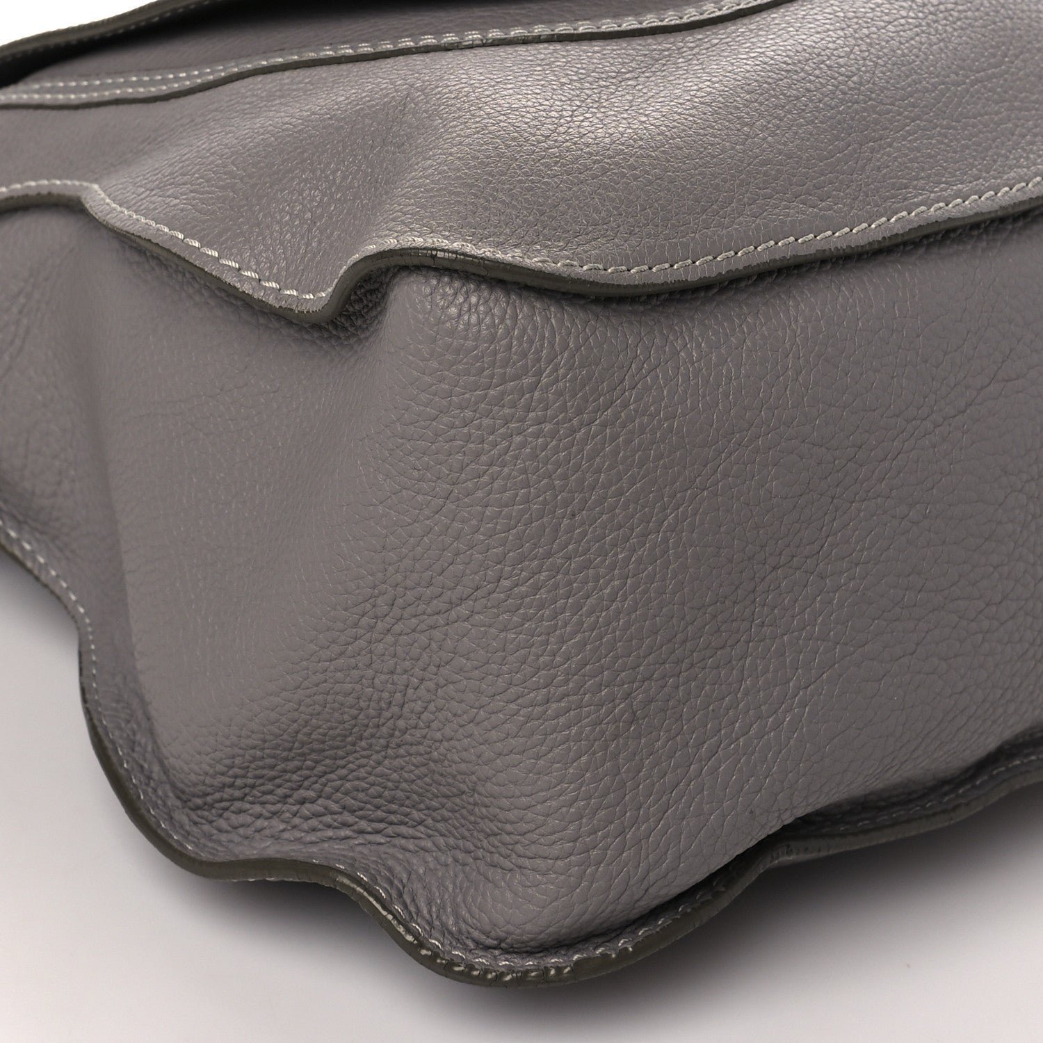 Chloe Calfskin Large Marcie Satchel Cashmere Grey 6 of 7