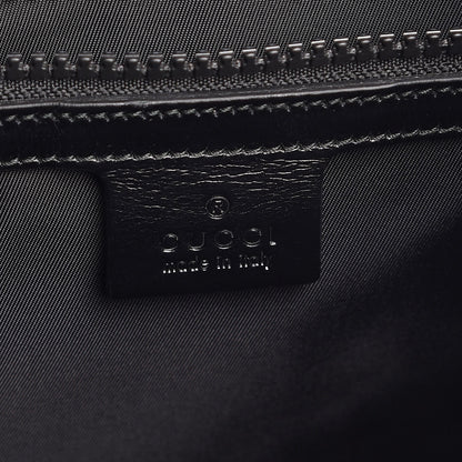 Gucci Mesh Web Hollywood Embroidered Double Buckle Backpack Black 6 of 7