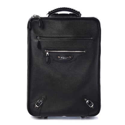Balenciaga Grained Calfskin Classic Hardware Voyage Carry On Trolley Black 1 of 12