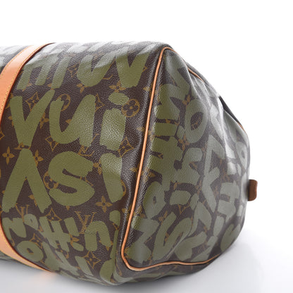 Louis Vuitton Graffiti Keepall 50 Kaki 6 of 16