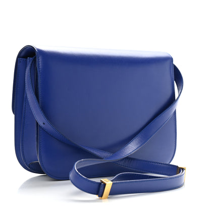 Celine Smooth Calfskin Medium Classic Box Flap Bag Indigo 2 of 8