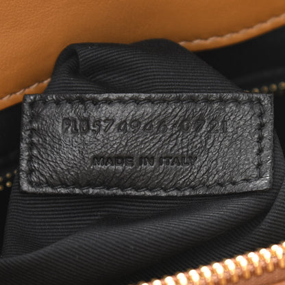 Saint Laurent Calfskin Y Quilted Monogram Medium Loulou Chain Satchel Dark Natural 8 of 13