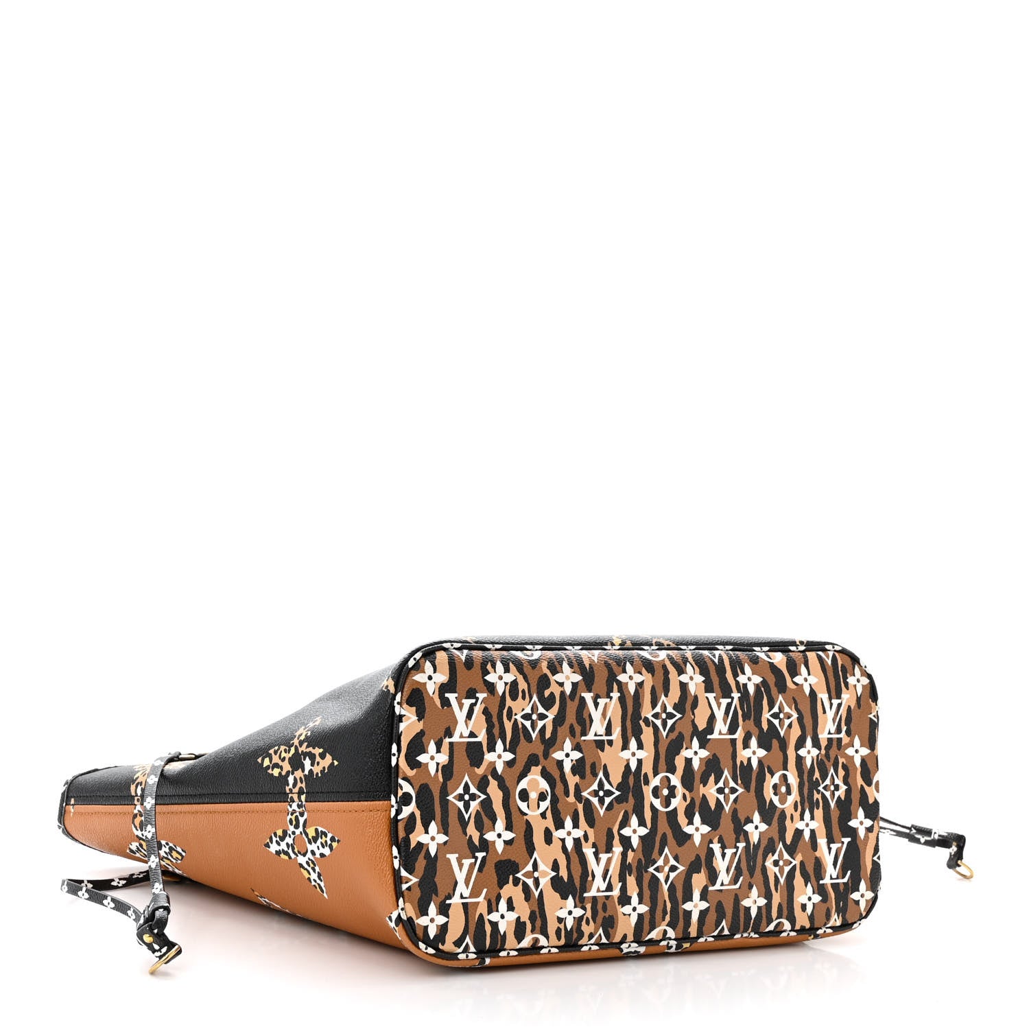 Louis Vuitton Monogram Giant Jungle Neverfull MM Black 5 of 13