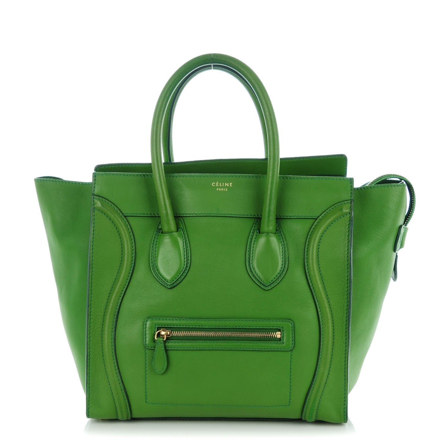 Smooth Calfskin Mini Luggage Green