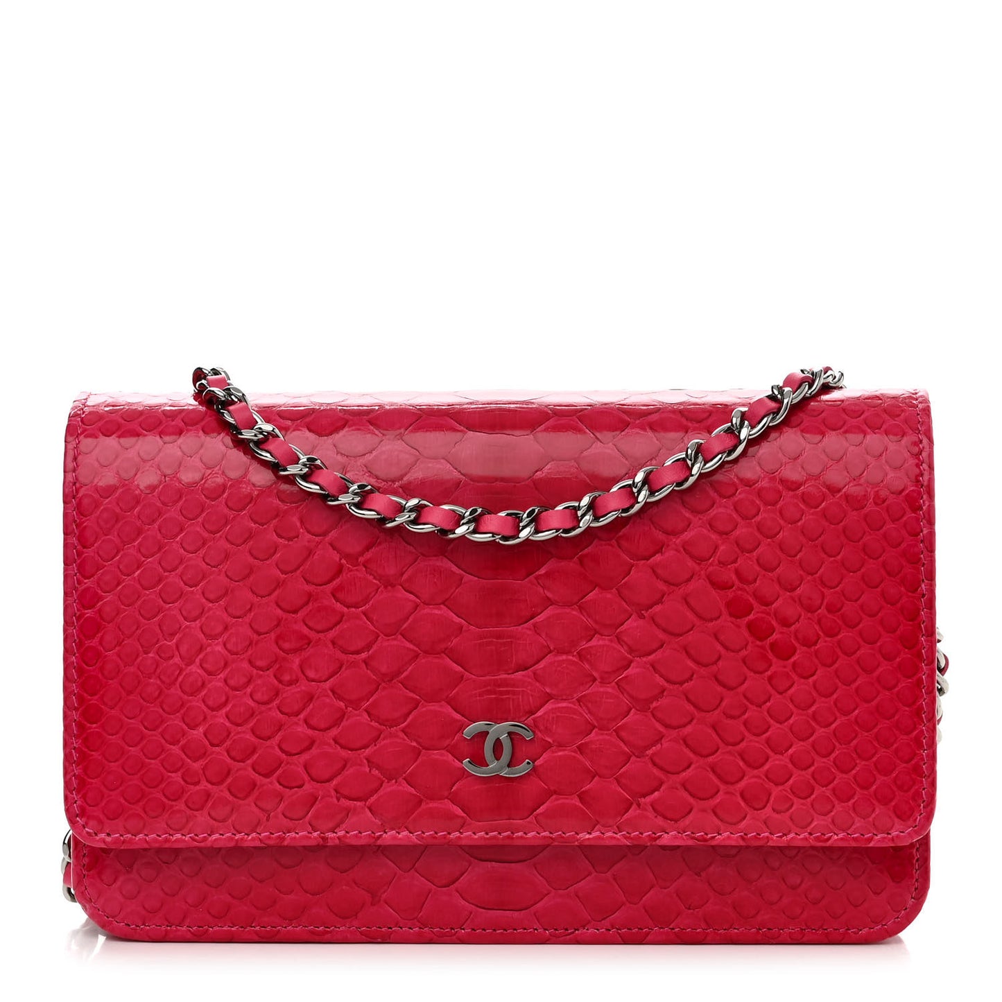 Snakeskin Wallet On Chain WOC Pink