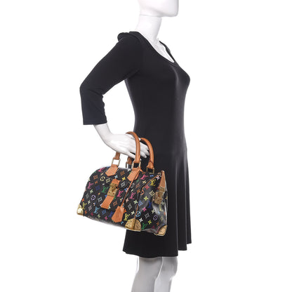 Louis Vuitton Monogram Multicolor Speedy 30 Black 2 of 10