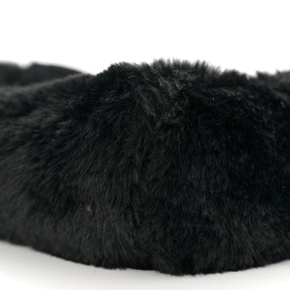 Jimmy Choo Faux Fur Carolina Chain Shoulder Bag Black 10 of 11