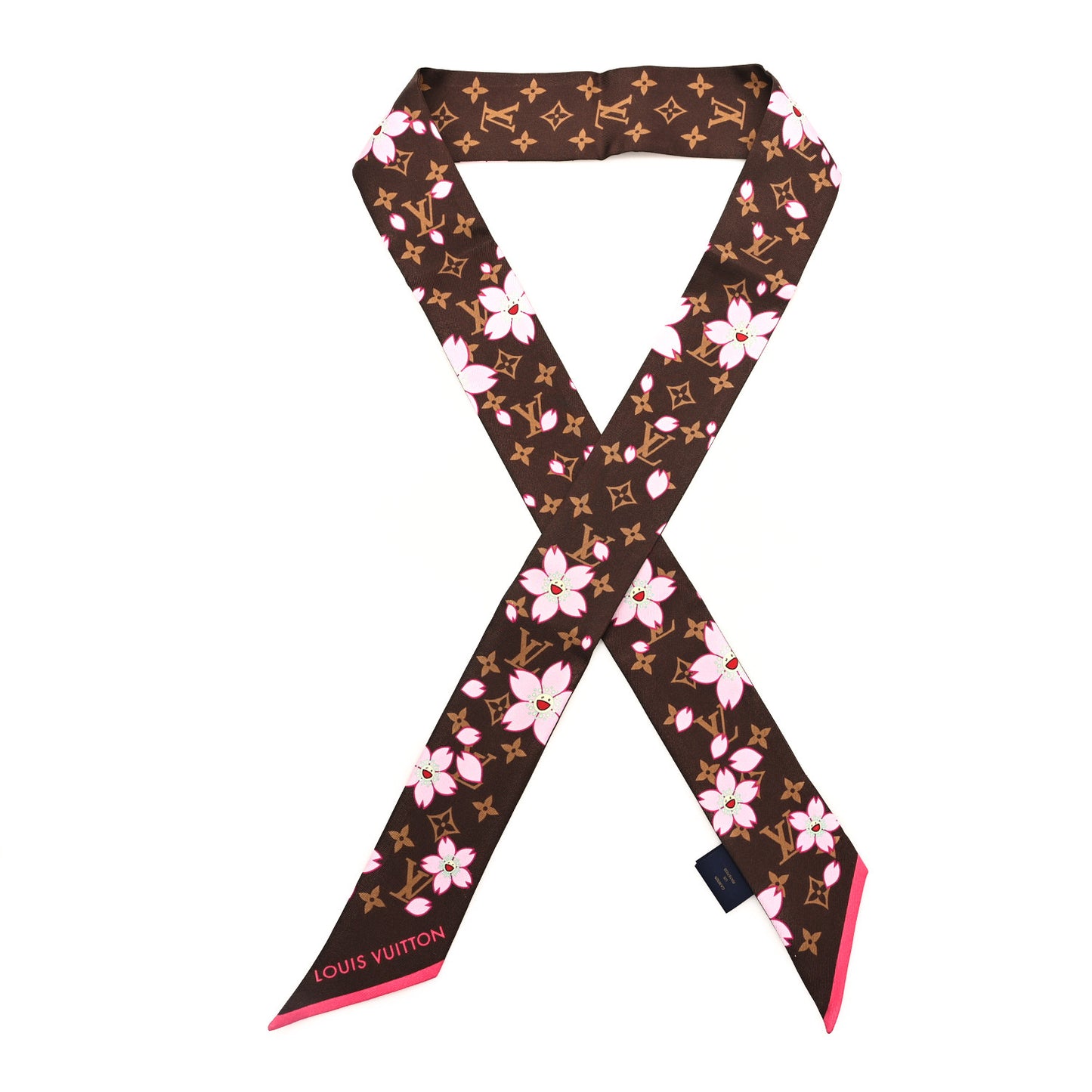 LV X TM Silk Monogram Cherry Blossom BB Bandeau Tan