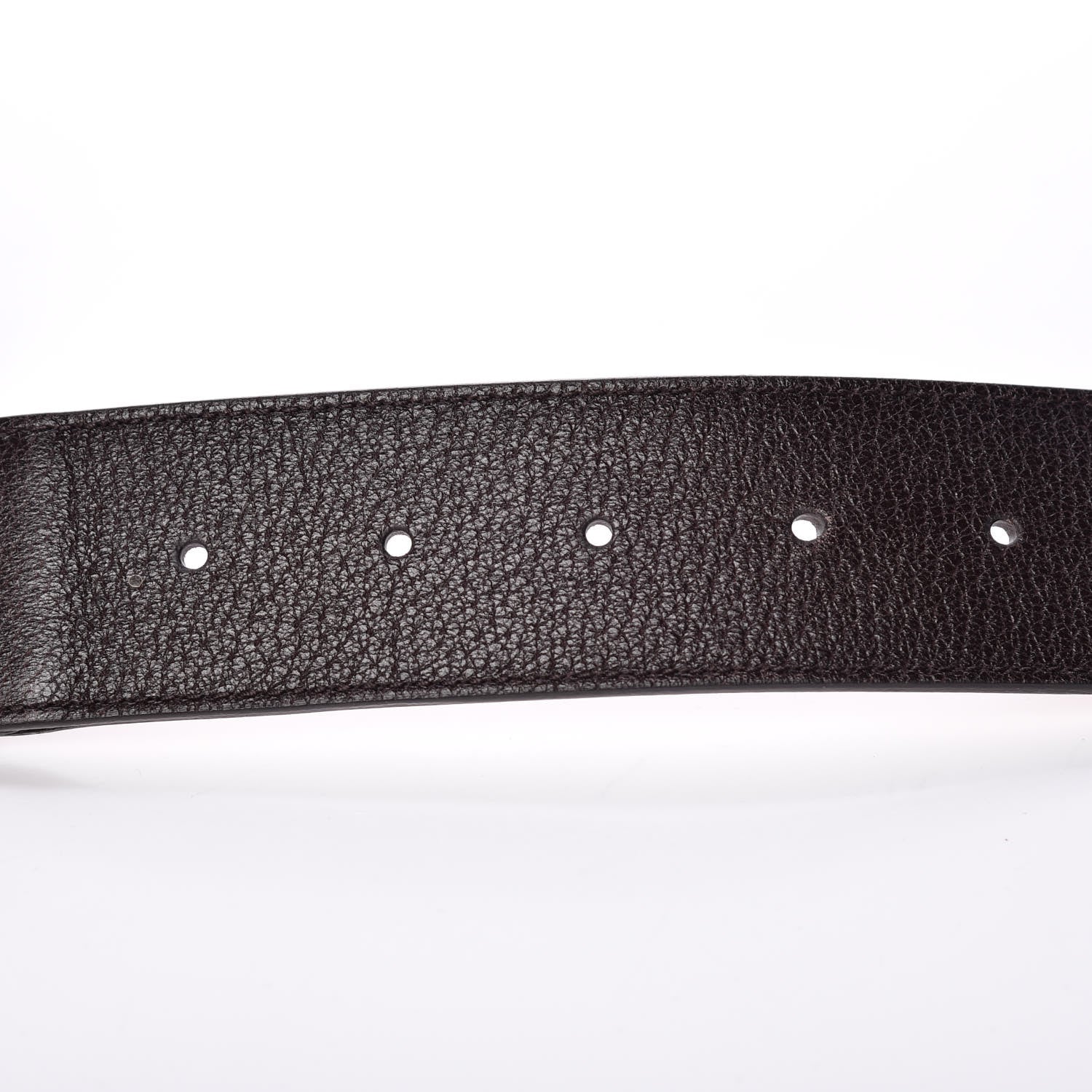 Gucci Nylon Textured Calfskin Double G Web 40mm Belt 85 34 Green Red Dark Cocoa 5 of 8