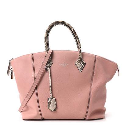 Louis Vuitton Veau Cachemire Snakeskin Soft Lockit MM Magnolia 1 of 9