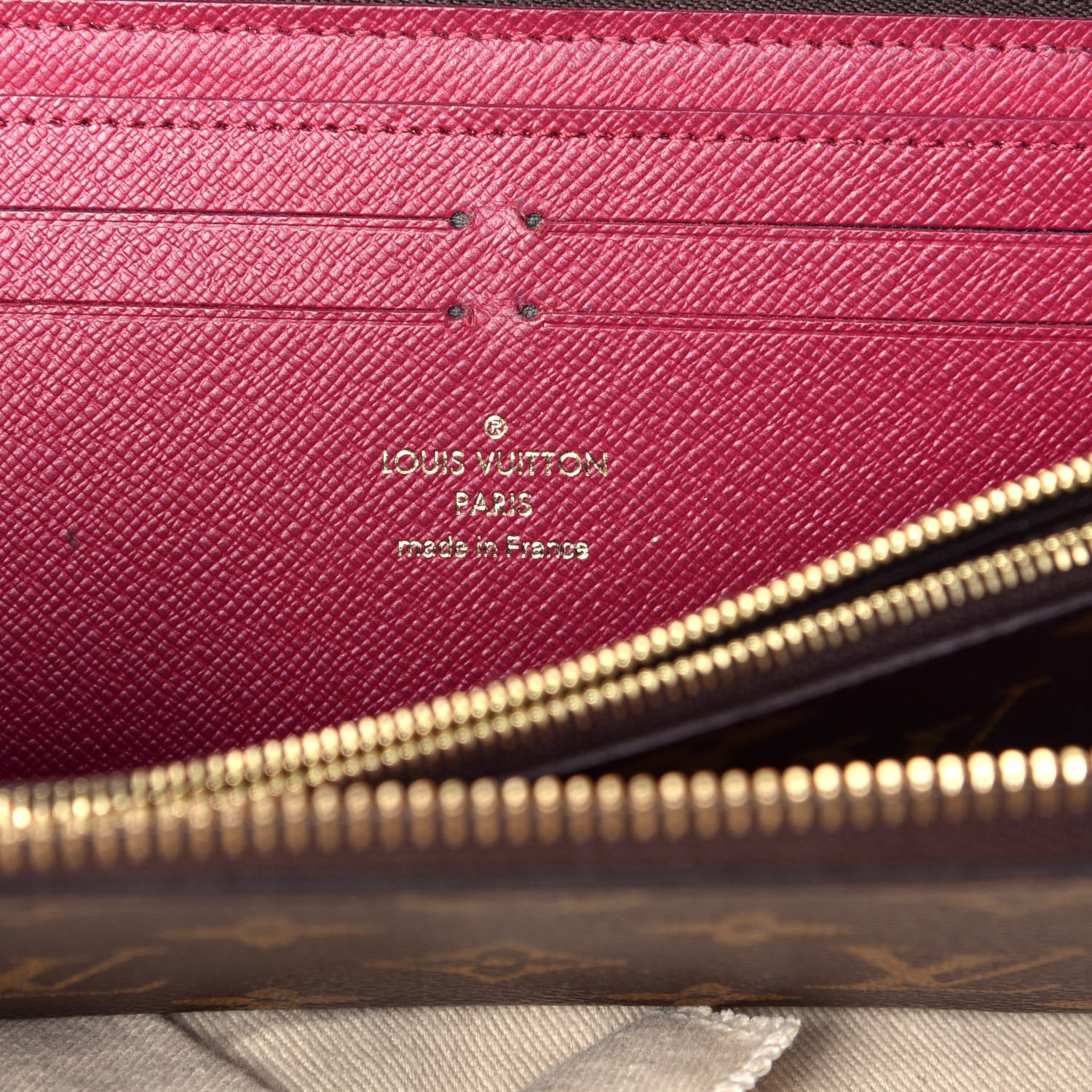 Louis Vuitton Monogram Clemence Wallet Fuchsia 6 of 8