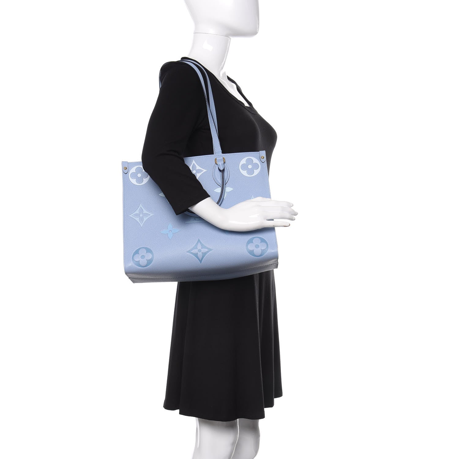 Louis Vuitton Empreinte Monogram Giant By The Pool Onthego MM Summer Blue 2 of 10
