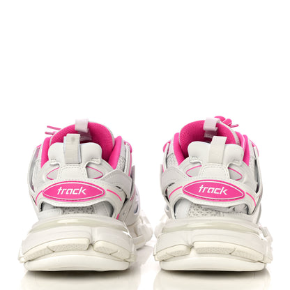 Balenciaga Mesh Rubber Bi-Color Womens Track Sneakers 35 Fluo Pink White 5 of 16