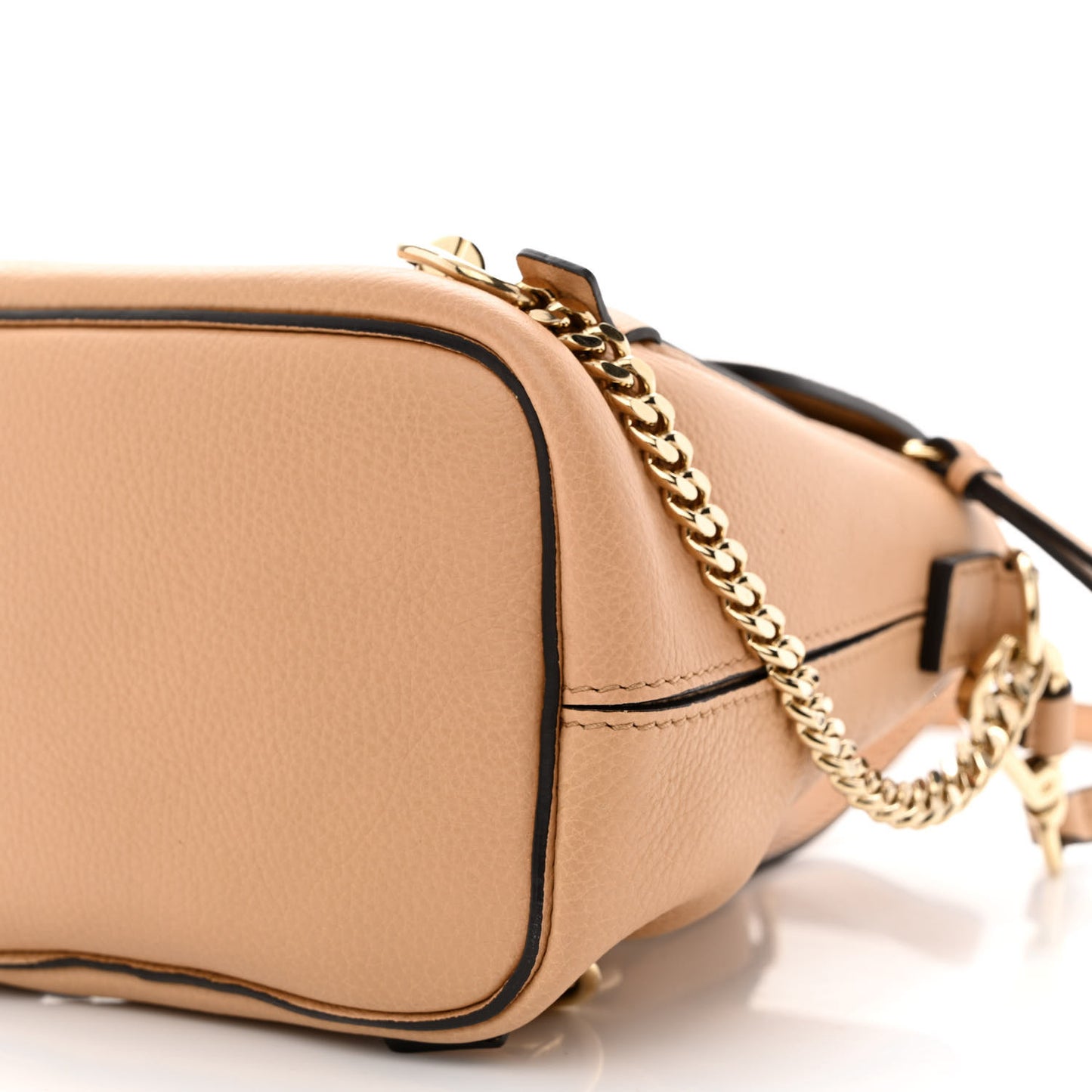 Suede Calfskin Mini Faye Backpack Blush Nude