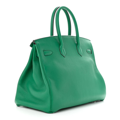 Hermes Togo Verso Birkin 35 Vert Vertigo Canopee 3 of 13
