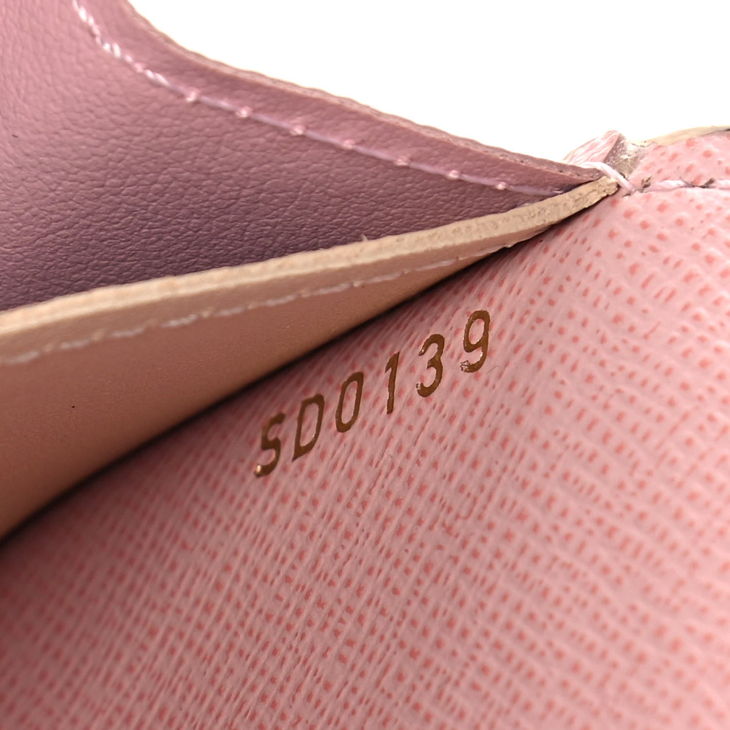 Louis Vuitton Damier Azur Emilie Wallet Rose Ballerine 7 of 11
