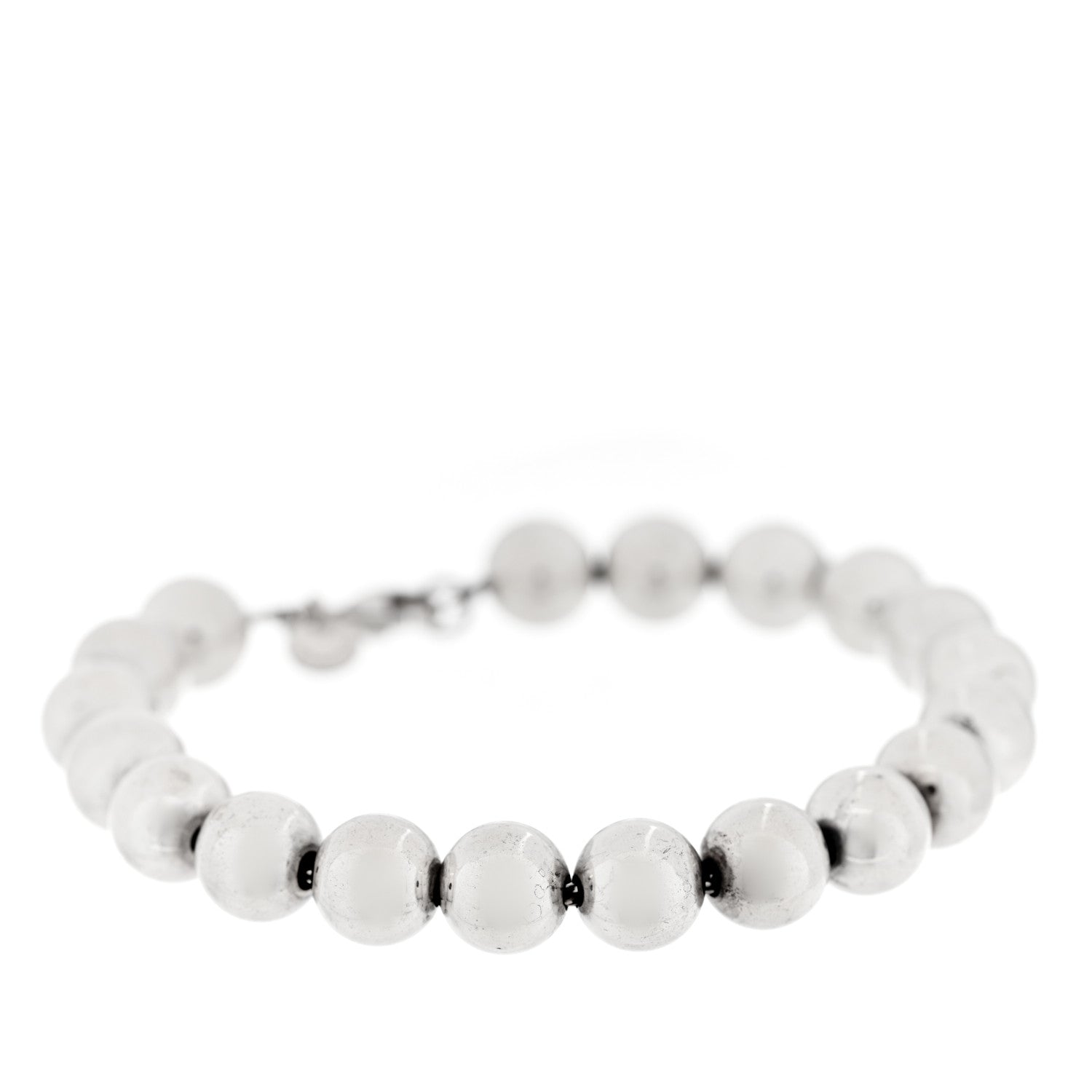 Tiffany Sterling Silver 10mm Hardwear Ball Bracelet 1 of 3
