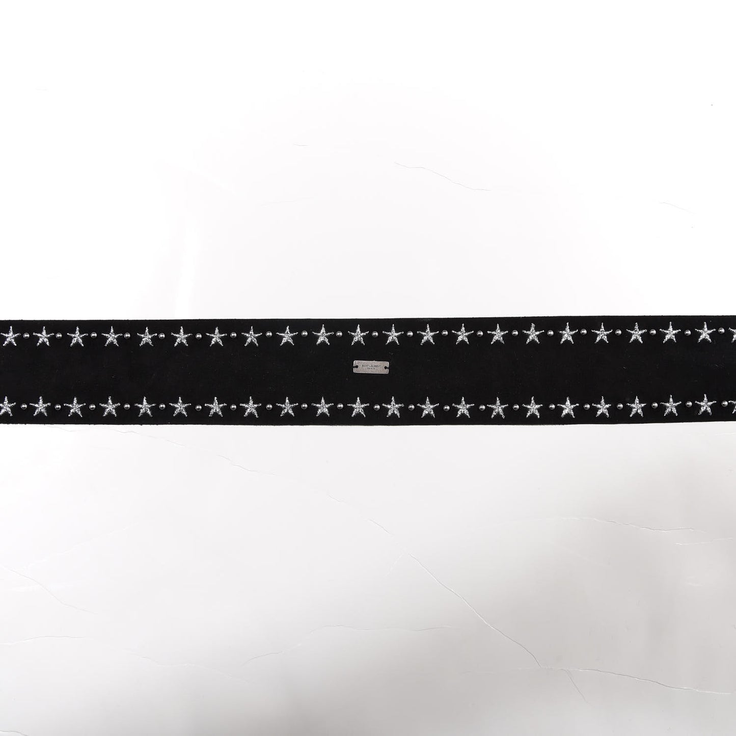 Suede Studded Star Choker Black