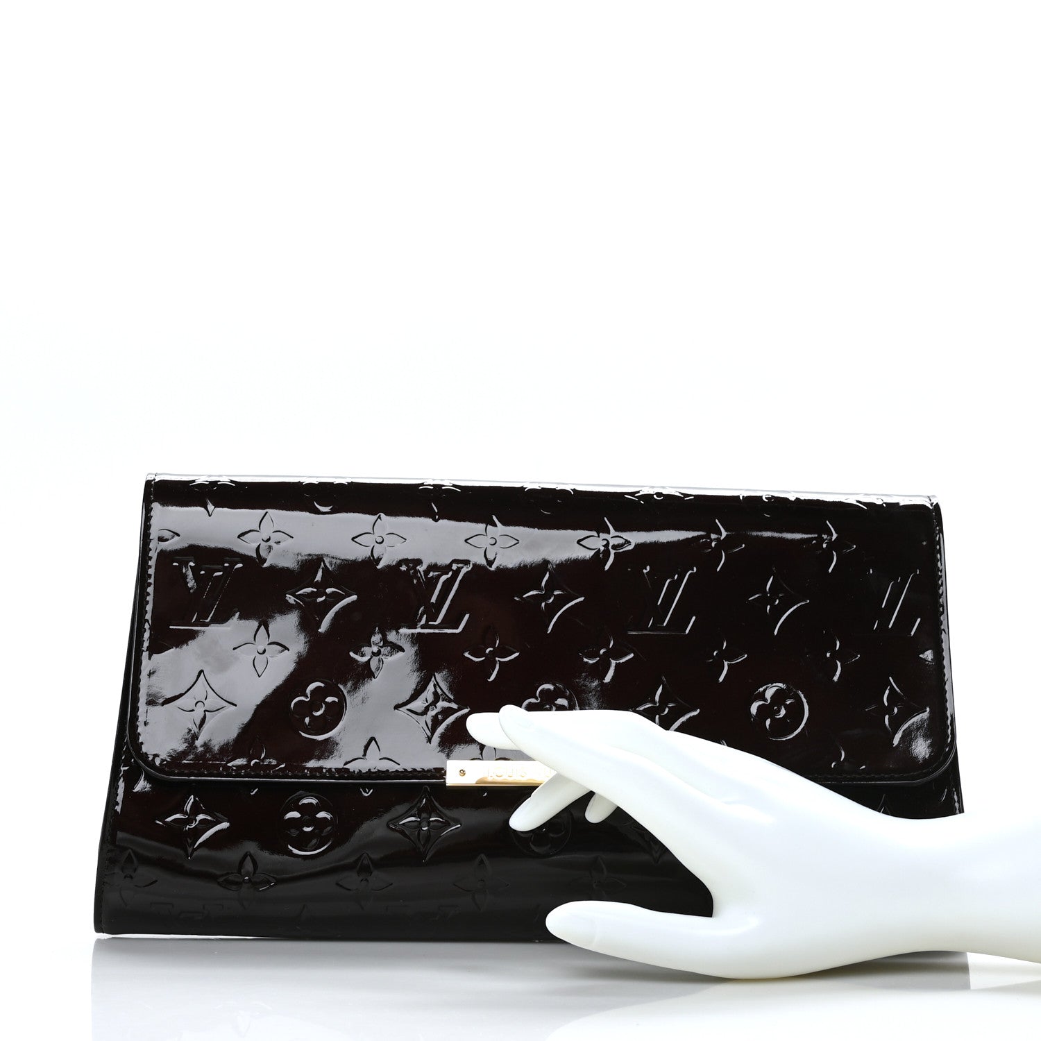 Louis Vuitton Vernis Robertson Clutch Amarante 4 of 9