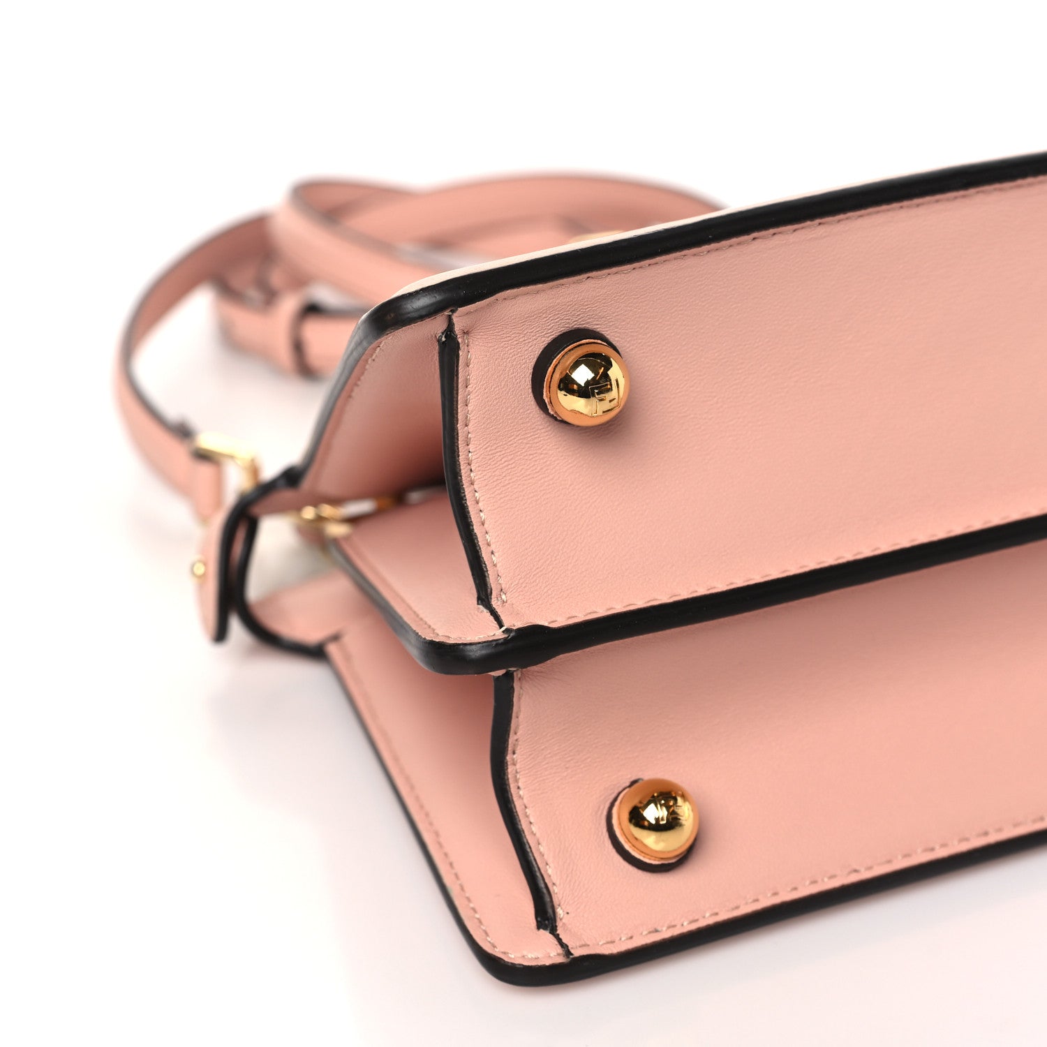 Fendi Shiny Nappa Petite Peekaboo I SEE U Satchel Rosa Confetto 9 of 10