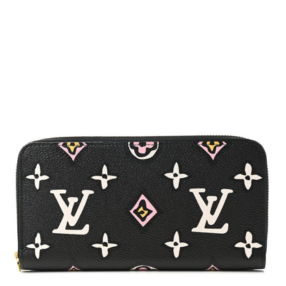 Louis Vuitton Monogram Giant Wild At Heart Zippy Wallet Black 1 of 5
