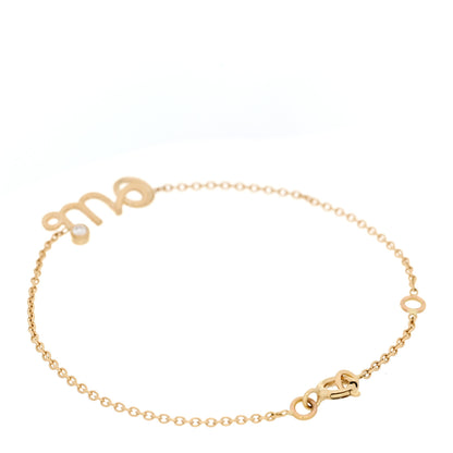 Christian Dior 18K Yellow Gold Diamond Oui Bracelet 3 of 5